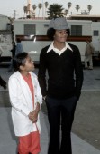 Janet Jackson and Michael Jackson at the Santa Monica Civic Auditorium in Santa Monica, California (Photo by Ron Galella/WireImage)